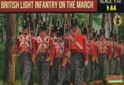Strelets 1/72 Napoleonic British Light Infantry on the March