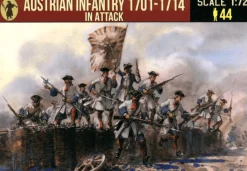 Strelets 1/72 War of Spanish Succession - Austrian Infantry in Attack