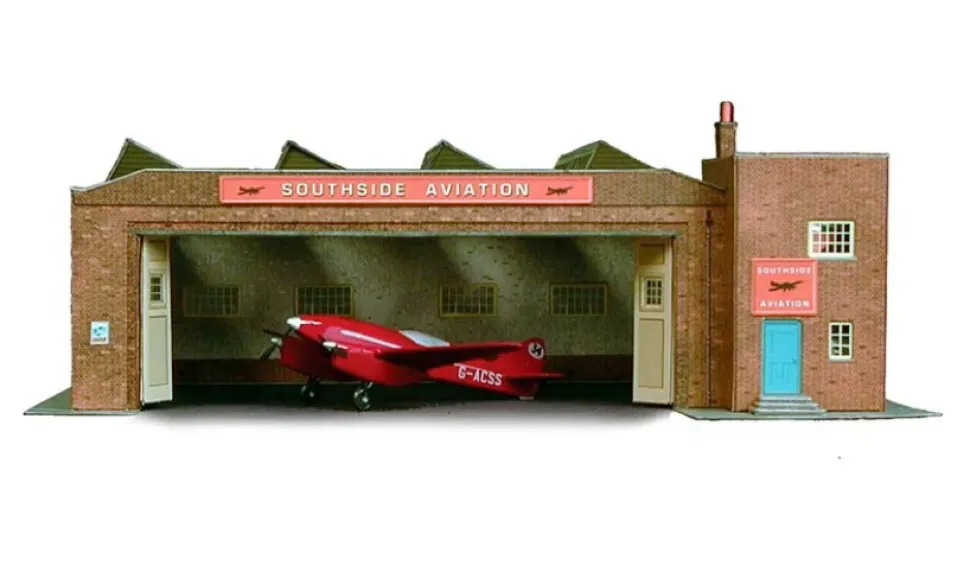 Superquick 1/76 Bus Depot, Fire Station, & Hanger Card Building Kit