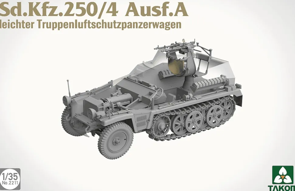 Takom 1/35 Sd.Kfz.250/4 Ausf.A Anti-Aircraft Half-Track