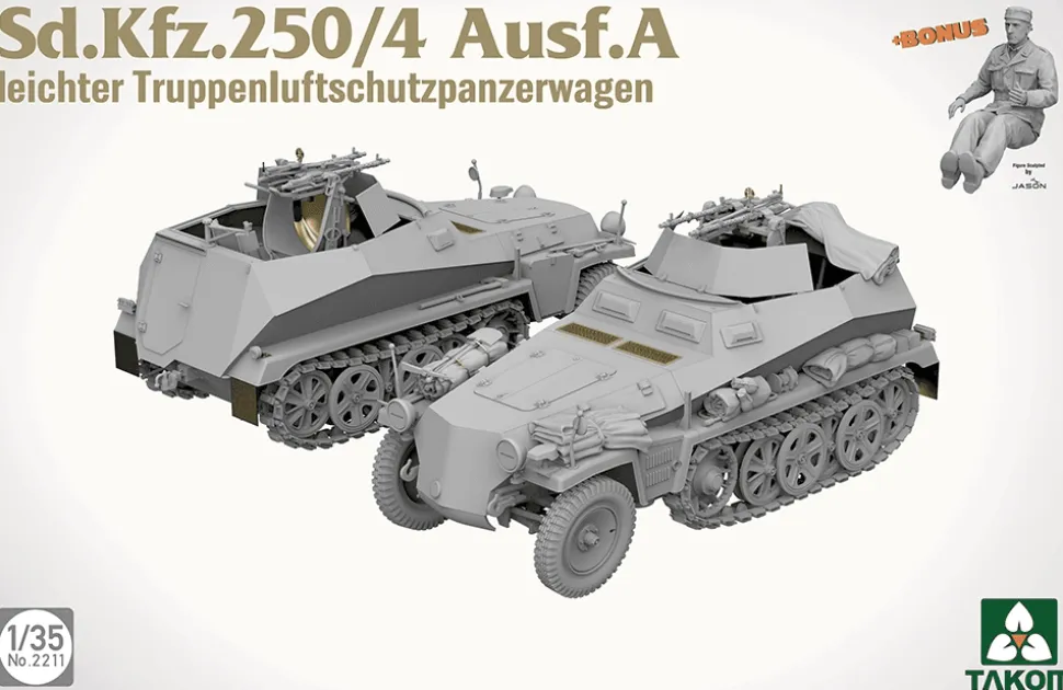 Takom 1/35 Sd.Kfz.250/4 Ausf.A Anti-Aircraft Half-Track