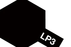 Tamiya LP-3 Flat Black 10ml Lacquer Paint