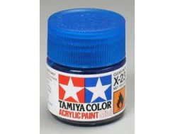 Tamiya Mini X-23 Clear Blue 10ml Acrylic Paint