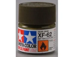 Tamiya Mini XF-62 Flat Olive Drab 10ml Acrylic Paint