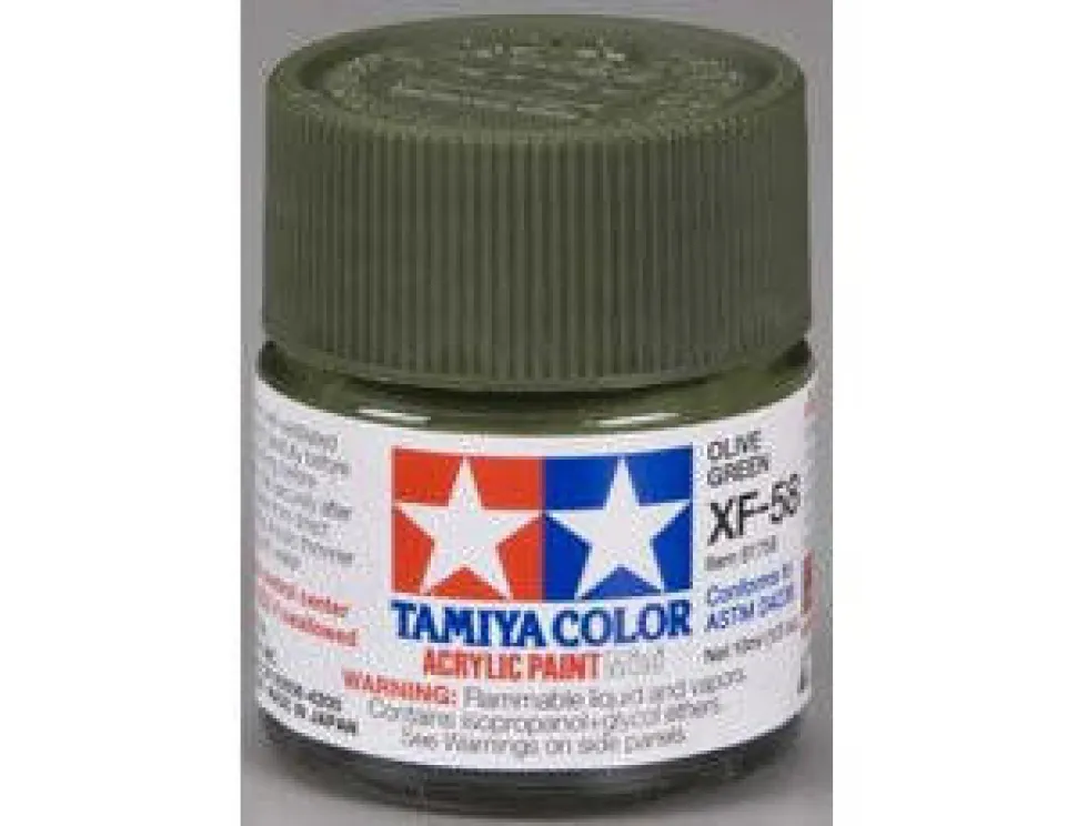Tamiya Mini XF-58 Flat Olive Green 10ml Acrylic Paint