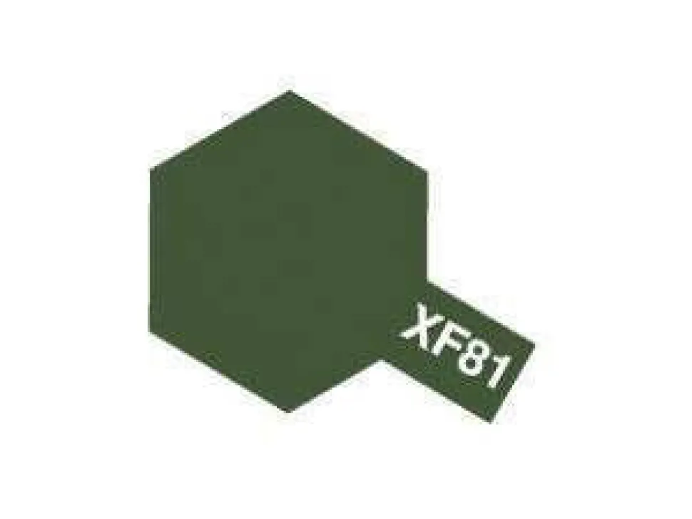 Tamiya Mini XF-81 Flat RAF Dark Green 2 10ml Acrylic Paint