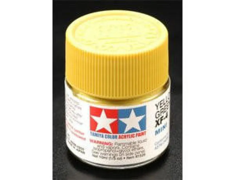 Tamiya Mini XF-04 Flat Yellow Green 10ml Acrylic Paint