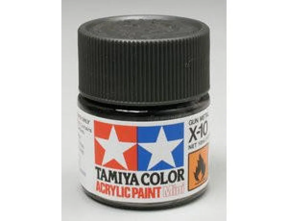 Tamiya Mini X-10 Gunmetal Metallic 10ml Acrylic Paint
