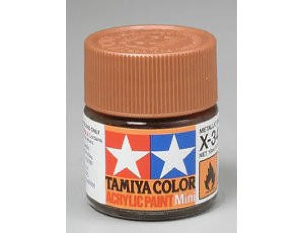 Tamiya Mini X-34 Metallic Metal Brown 10ml Acrylic Paint