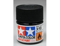 Tamiya Mini X-18 Semi Gloss Black 10ml Acrylic Paint