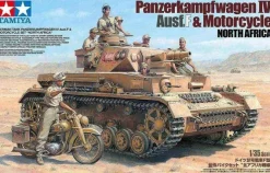 Tamiya 1/35 Pz.Kpfw.IV Ausf.F & Motorcycle North Africa