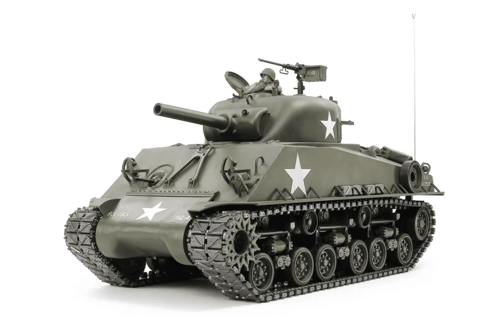 Tamiya RC 1/16 M4A3(105) HVSS Sherman 105mm Howitzer Kit