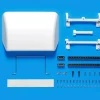 Tamiya RC Truck Roof Spoiler White Edition