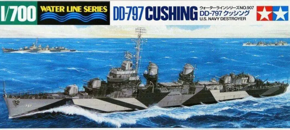 Tamiya 1/700 USS Cushing DD-797 Model Kit