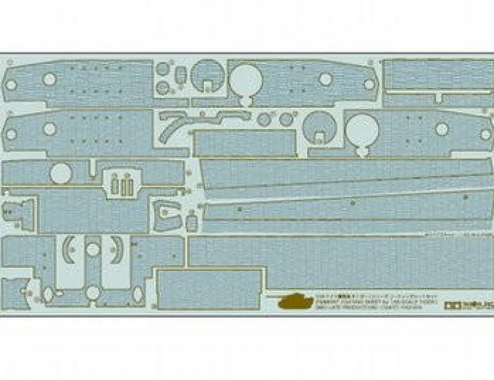 Tamiya 1/35 Zimmerit Coating Sheet Tiger I Mid/Late Production