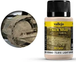 Vallejo Acrylic Weathering Effects 40ml Light Brown Thick Mud