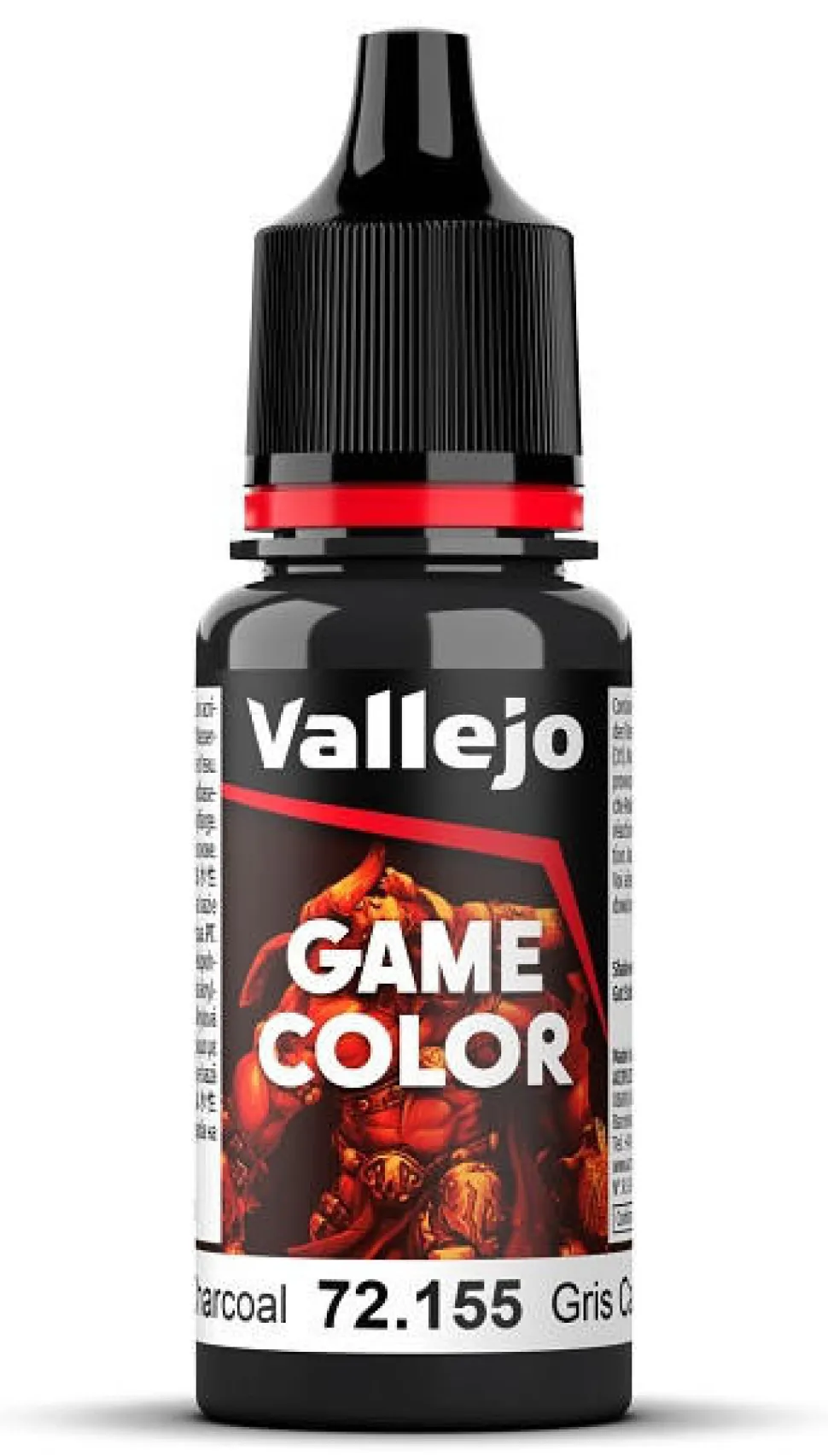 Vallejo 17ml Game Color 155 Extra Opaque Grey Charcoal