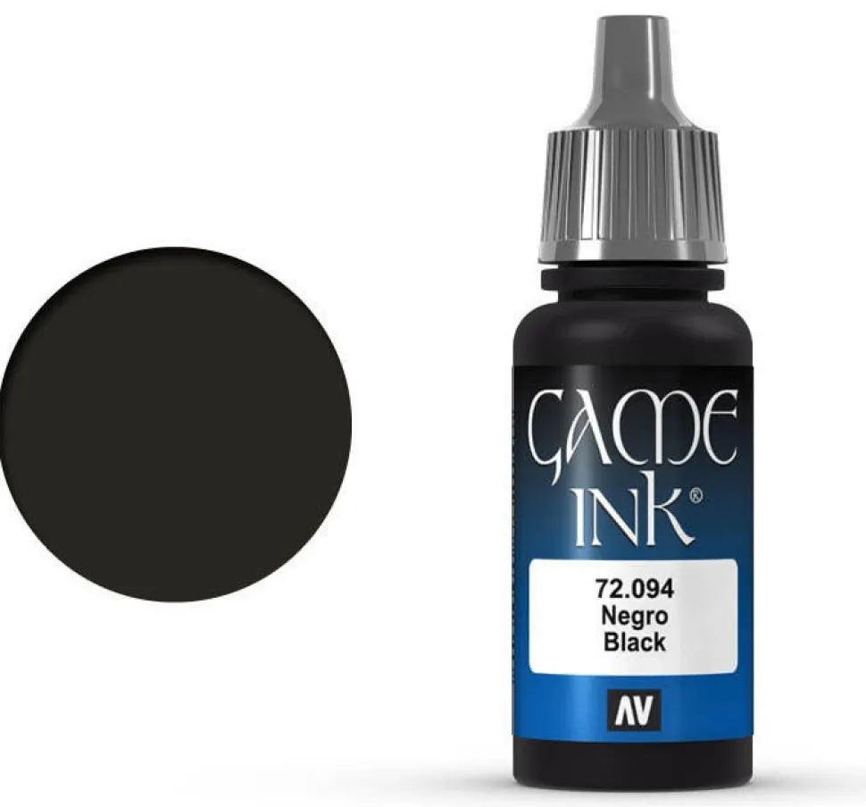 Vallejo 17ml Game Color Ink Black