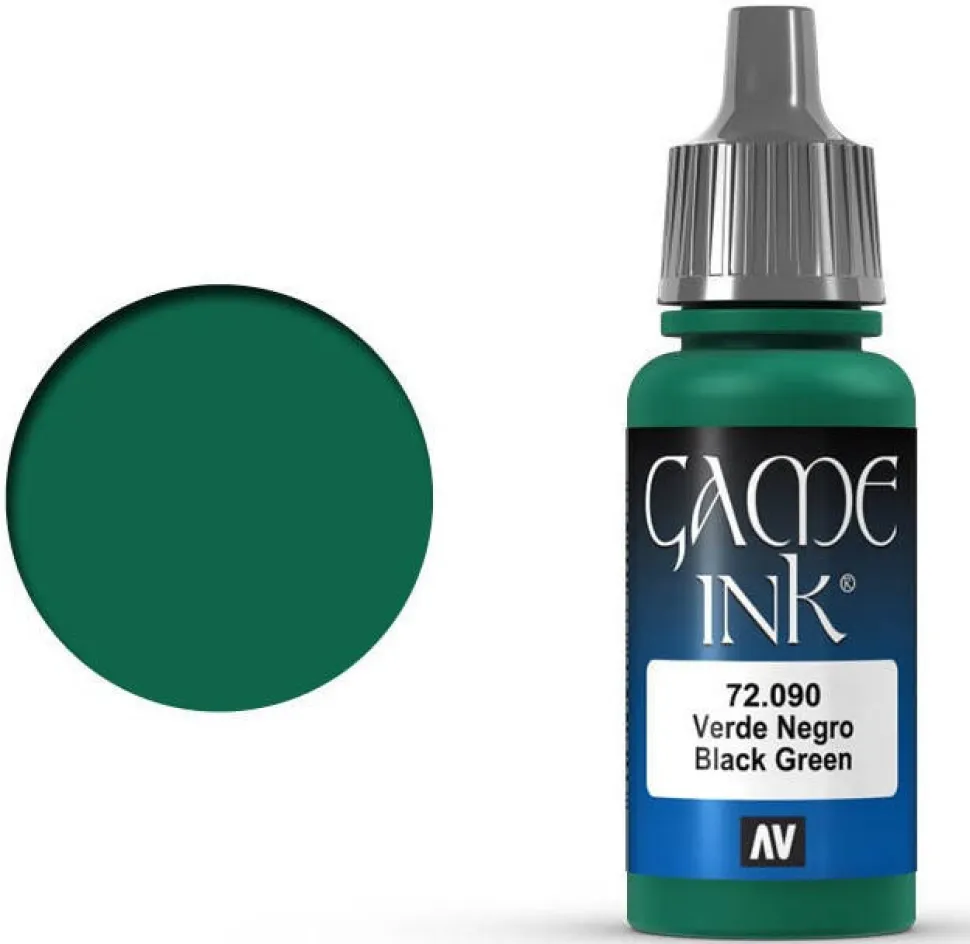 Vallejo 17ml Game Color Ink Black Green