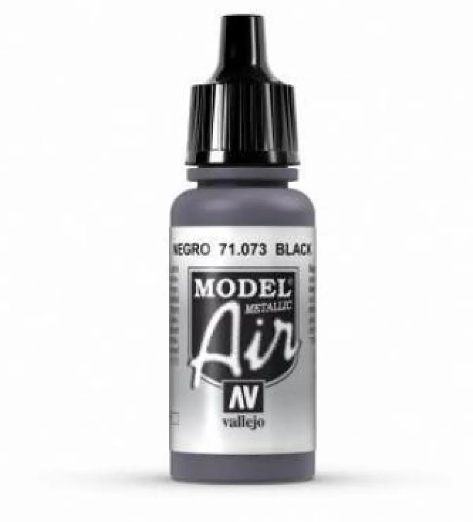 Vallejo Model Air 073 17ml Black Metallic Acrylic