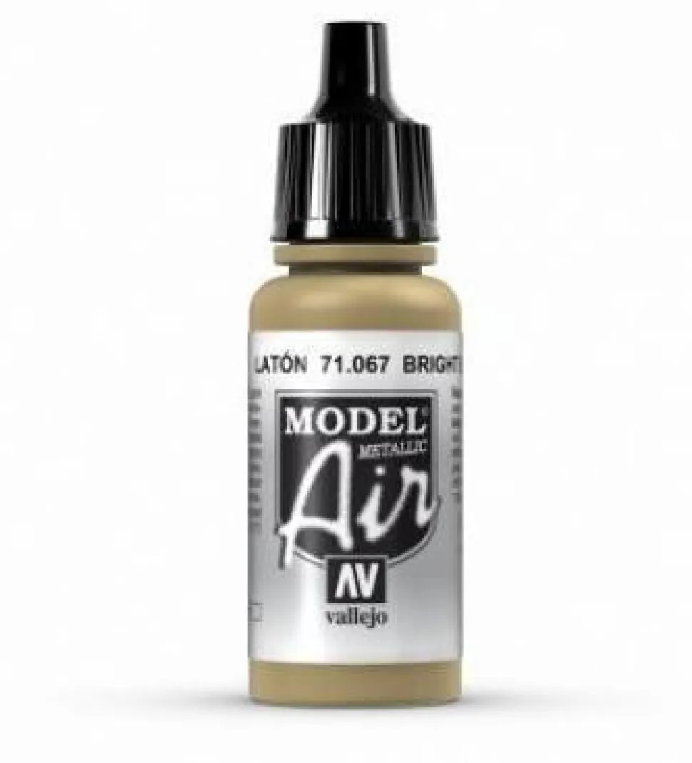 Vallejo Model Air 067 17ml Bright Brass Metallic Acrylic
