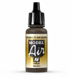 Vallejo Model Air 040 17ml Burnt Umber Matt Acrylic