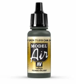 Vallejo Model Air 019 17ml Camouflage Dark Green Matt Acrylic