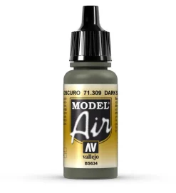 Vallejo Model Air 309 17ml Dark Slate Grey Matt Acrylic