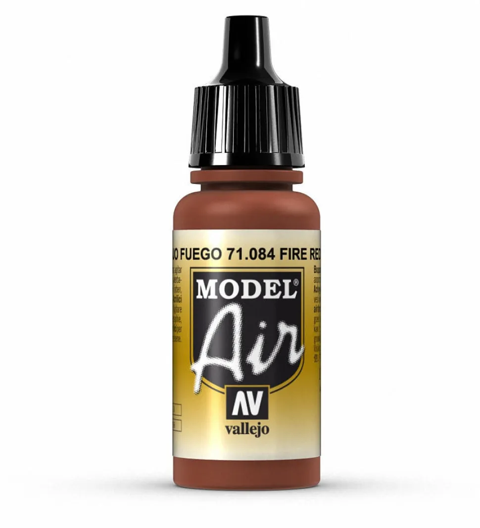 Vallejo Model Air 084 17ml Fire Red Matt Acrylic