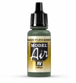Vallejo Model Air 014 17ml Gunship Green Matt Acrylic
