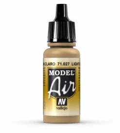 Vallejo Model Air 027 17ml Light Brown Matt Acrylic