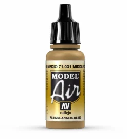 Vallejo Model Air 031 17ml Middle Stone Matt Acrylic