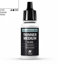 Vallejo Model Color 524 17ml Acrylic Thinner