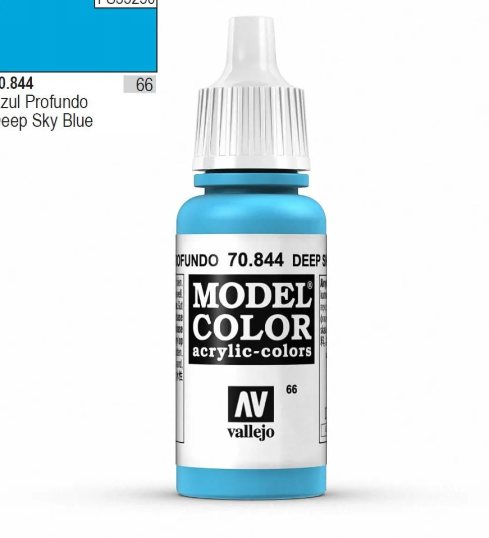 Vallejo Model Color 844 17ml Deep Sky Blue Matt Acrylic