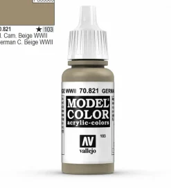 Vallejo Model Color 821 17ml German Cam. Beige Matt Acrylic