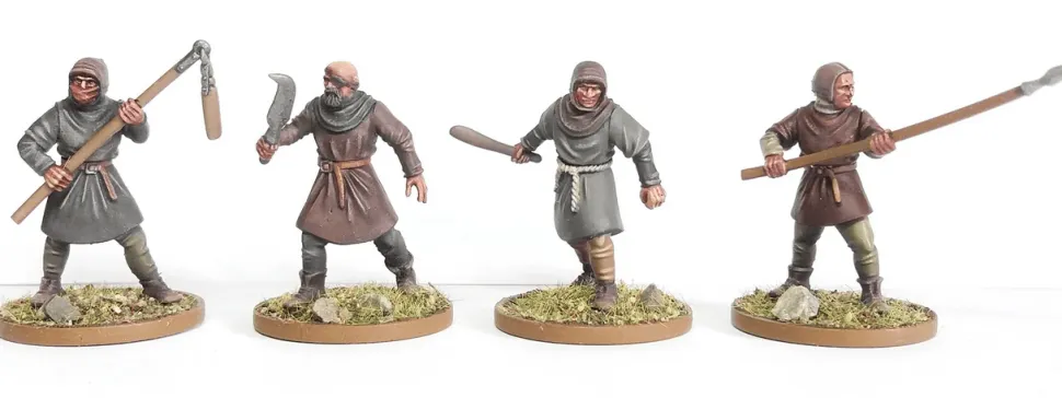 Wargames Atlantic 28mm Age of Chivalry - The Barons' War - Peasant Levy 1100-1350