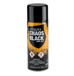 Warhammer Colour 400ml Spray Chaos Black Acrylic Paint