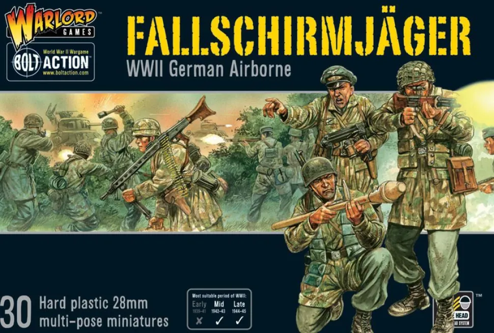 Warlord Games 28mm Bolt Action - German Forces - Fallschirmjager Paratroopers 1942-1945