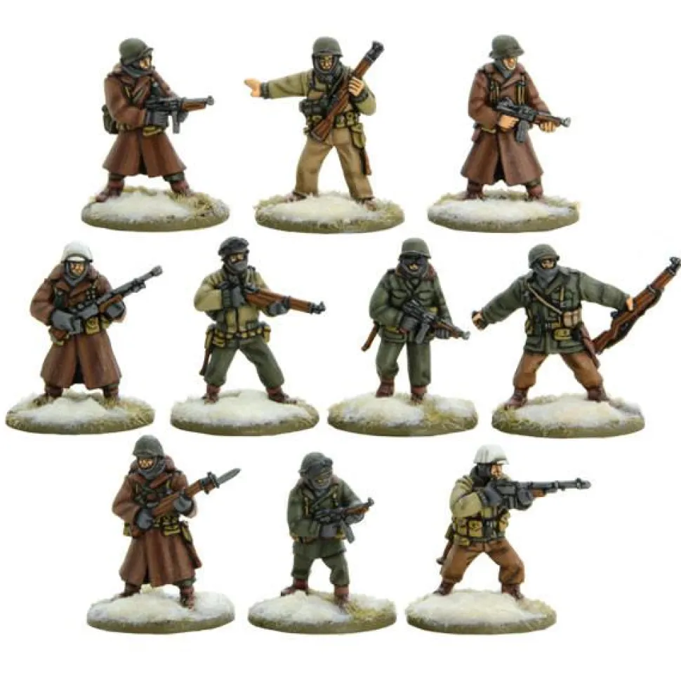 Warlord Games 28mm Bolt Action - US Forces - Army Veterans Squad (Winter) 1942-1945